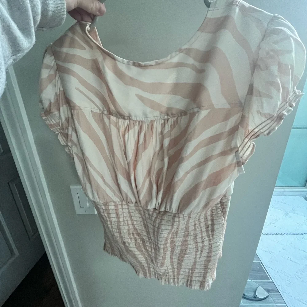 Free people silk giraffe top - Picture 3 of 4